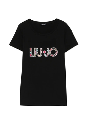 LIU JO logo-print T-shirt - Black