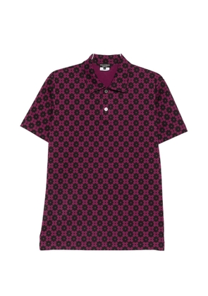 Comme des Garçons Homme Plus geometric-print polo shirt - Purple