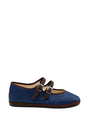 Gondolina Acqua Alta quilted ballet flats - Blue