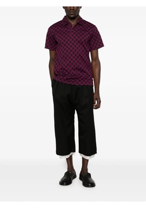 Comme des Garçons Homme Plus geometric-print polo shirt - Purple