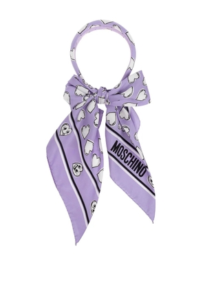 Moschino scarf headband - Purple