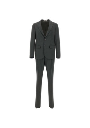 Corneliani single-breasted peak-lapel suit - Green