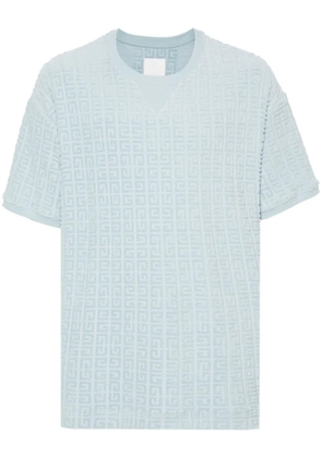 Givenchy jacquard-pattern towelling-finish T-shirt - Blue