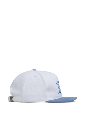 RHUDE logo-embroidered cap - White