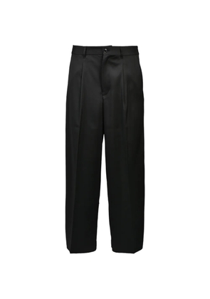 BREATH pleated wide-leg trousers - Black