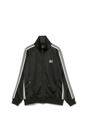 Needles butterfly-embroidered side-stripe jacket - Black