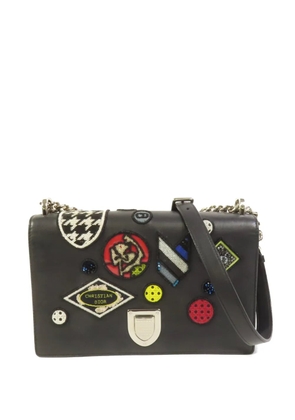 Christian Dior Pre-Owned patch-embellished chain cross body bag - Black