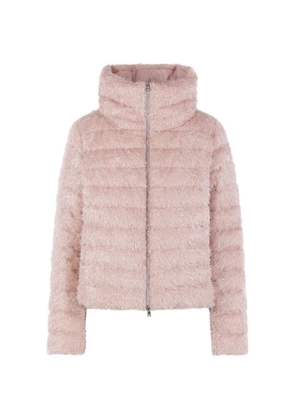 Herno quilted faux-fur coat - Pink