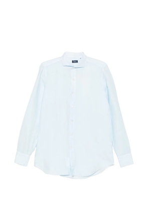 Finamore 1925 Napoli spread-collar button-up shirt - Blue