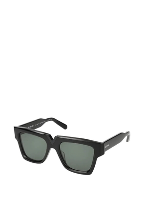 VALENTINO GARAVANI EYEWEAR V-Gold I square-frame sunglasses - Black