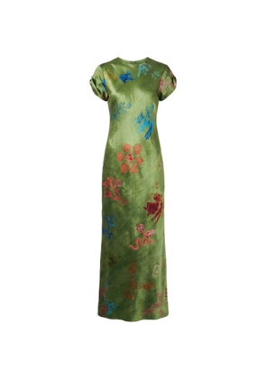 Alejandra Alonso Rojas printed maxi dress - Green