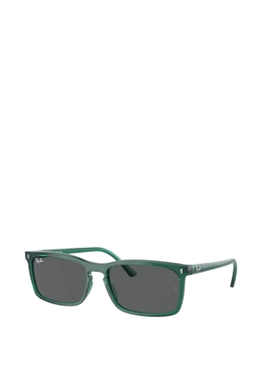 Ray-Ban rectangle-frame sunglasses - Green