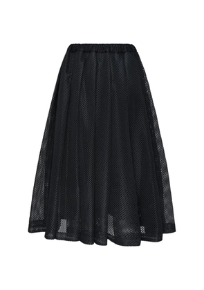 Comme Des Garçons Black mesh pleated skirt