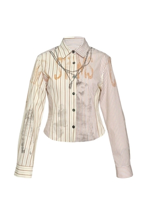 Andersson Bell trompe-l'oeil chain-embellished shirt - Neutrals