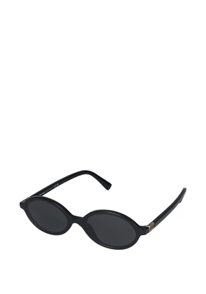 Miu Miu oval-frame sunglasses - Black