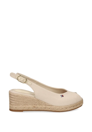 Tommy Hilfiger peep-toe wedge sandals - Neutrals