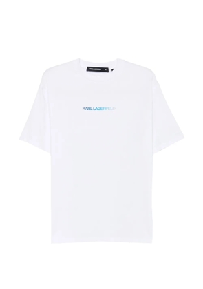 Karl Lagerfeld logo-print crew-neck T-shirt - White