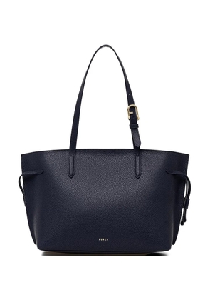 Furla large Ava grained-leather drawstring tote bag - Blue