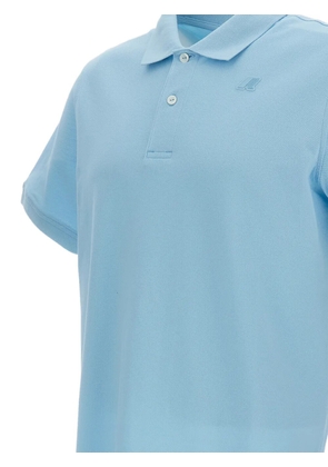 K-Way Amedee logo-patch polo shirt - Blue