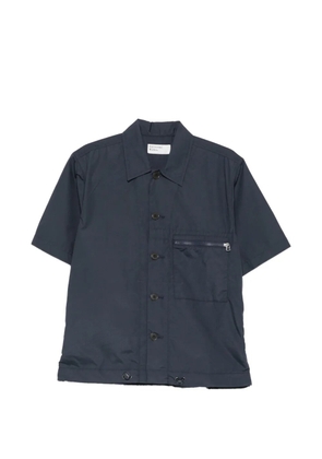 Universal Works zip-pocket short-sleeve shirt - Blue