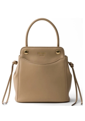 Prada Carry mini leather handbag - Neutrals