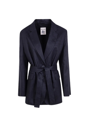 Semicouture belted single-breasted blazer - Black