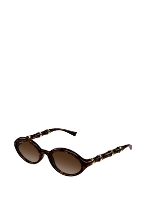 Gucci Eyewear oval-frame sunglasses - Brown