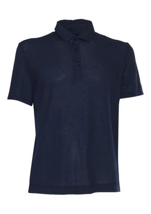 Ballantyne short-sleeve cotton polo shirt - Blue