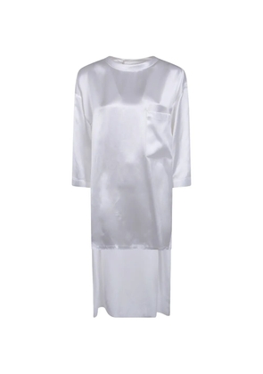 DARKPARK chest-pocket longline T-shirt - White