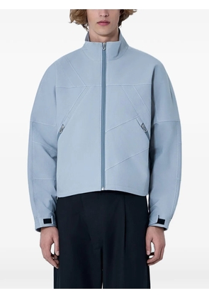 Kiko Kostadinov Fosco geometric-stitch high-neck jacket - Grey