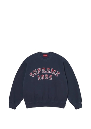 Supreme Plaid Arc crew neck sweater - Blue