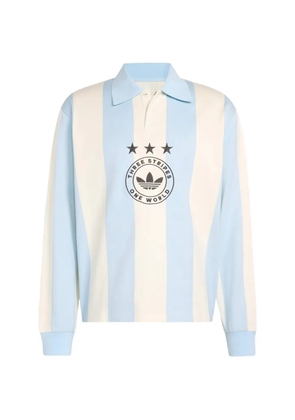 adidas Originals graphic-print polo shirt - Blue