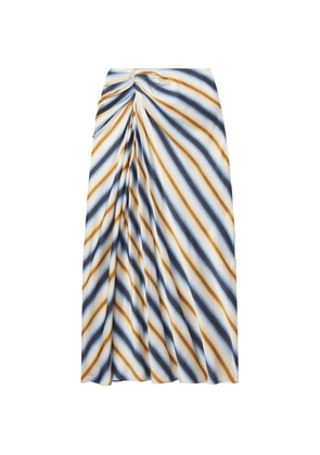 A.L.C. Jean ruched striped maxi skirt - Neutrals