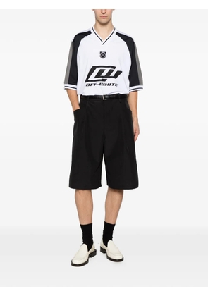 Off-White logo-print V-neck T-shirt