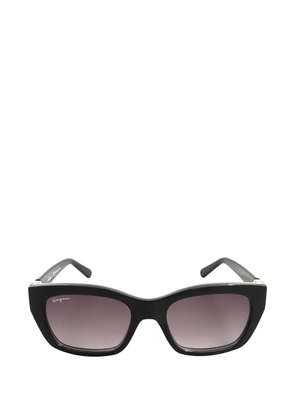 Ferragamo Gancini rectangle-frame sunglasses - Black