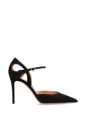 Gianvito Rossi Camnero suede pointed-toe pumps - Black