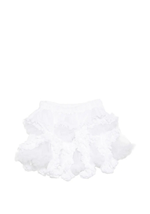 Noir Kei Ninomiya ruffled skirt - White