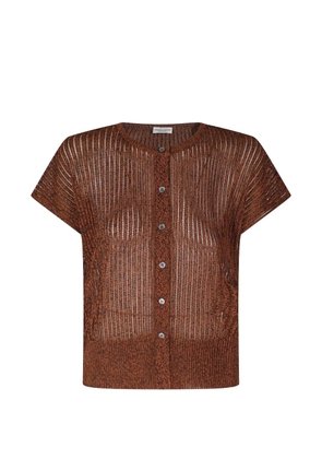 Roberto Collina open-knit cardigan - Brown