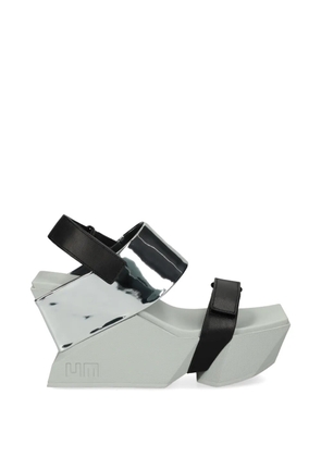 United Nude Brutt metallic touch-strap sandals - Silver