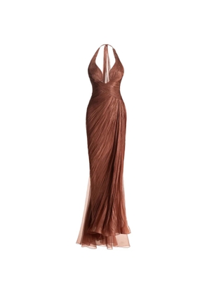Maria Lucia Hohan Milagros sleeveless slit maxi dress - Brown
