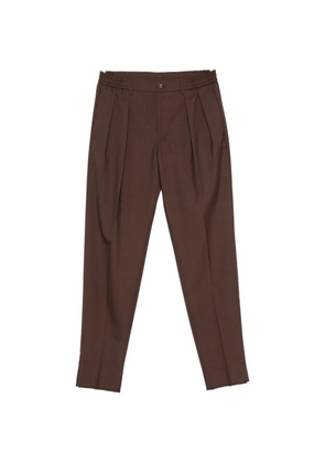 Tagliatore pleated-detail trousers - Brown