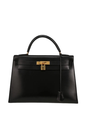 Hermès Pre-Owned 1990 Kelly 32 leather handbag - Black