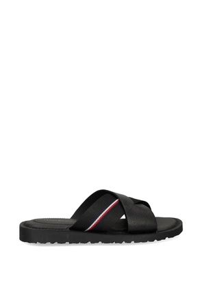 Tommy Hilfiger criss-cross strap sandals - Black