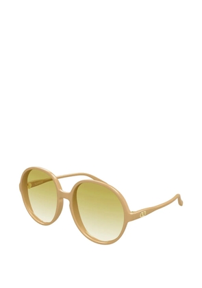 VALENTINO GARAVANI EYEWEAR VLogo round-frame sunglasses - Neutrals