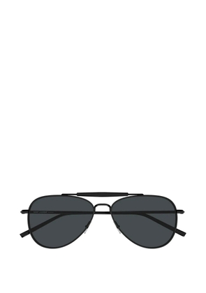 Saint Laurent double-bridge pilot-frame sunglasses - Black