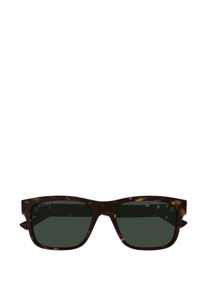 Gucci Eyewear tortoiseshell-effect rectangle-frame sunglasses - Brown