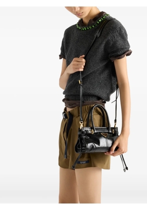 Prada Bonnie leather mini handbag - Black