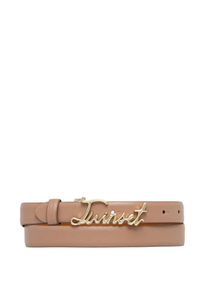 TWINSET logo-buckle belt - Neutrals