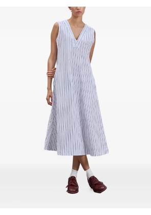 Bergfabel Amy striped midi dress - White