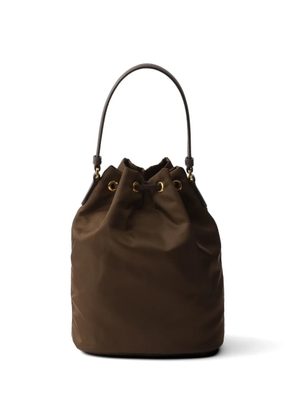 Prada Duet Re-Nylon bucket bag - Brown